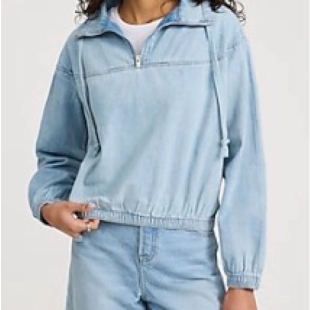 🌟WEEKEND FLASH SALE - Express Denim Half-Zip Anorak Pullover Jacket – Size L
